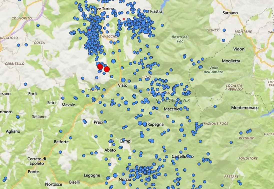 Terremoto, le scosse di magnitudo 4 del 27 aprile collegate al sisma di ottobre