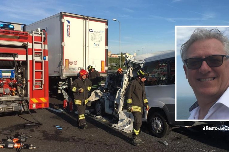 Incidente in A4, nel riquadro Massimo Pironi