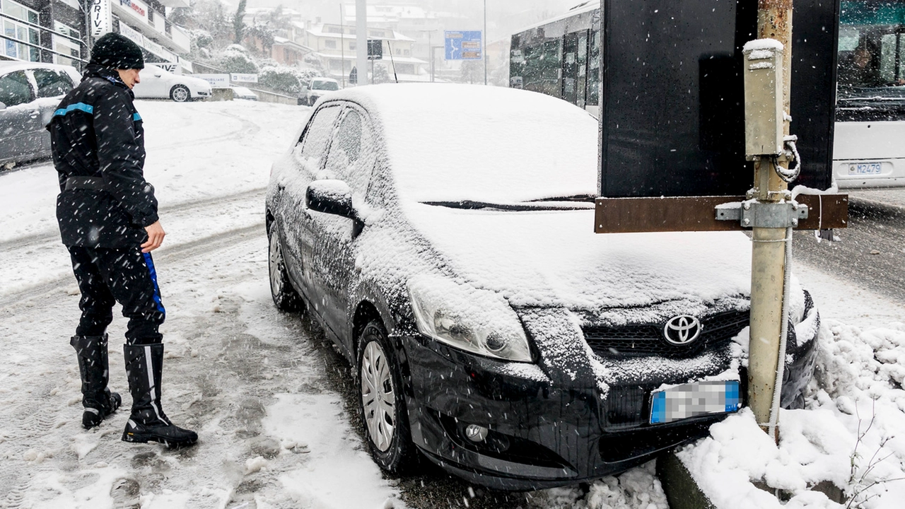 Un’auto finita fuori strada a San Marino