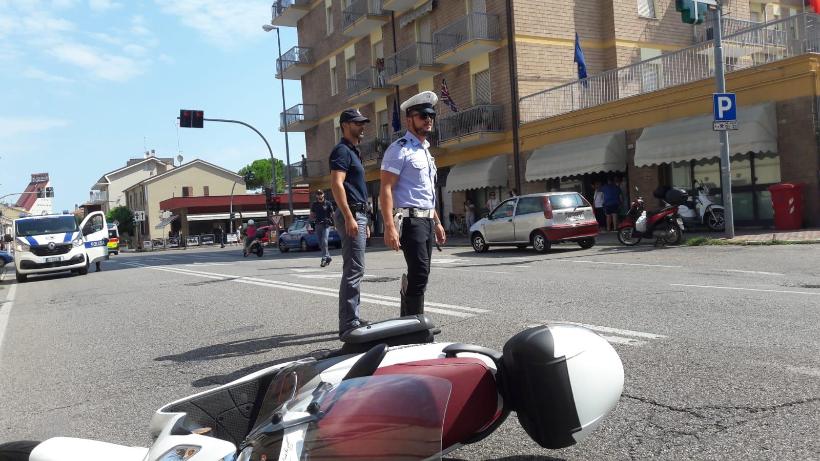 Incidente A Pesaro, Scontro Tra Auto E Scooter. Grave Un 78enne