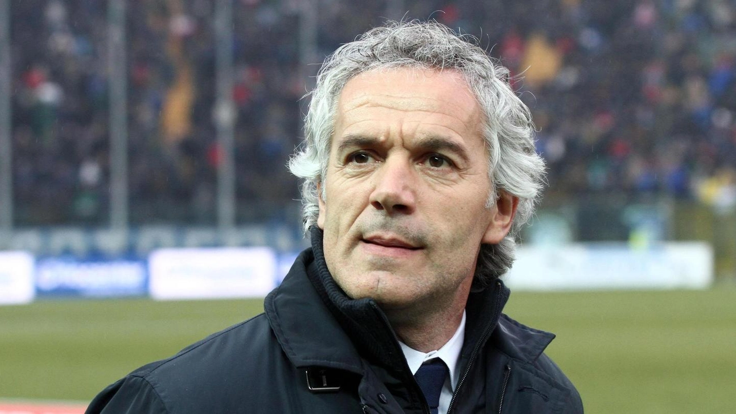 Roberto Donadoni nella sua Bergamo, allo stadio Atleti Azzurri d’Italia (Foto Ansa)