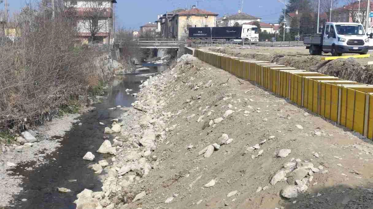 Formigine, opere anti alluvione sul torrente Fossa e sul Secchia