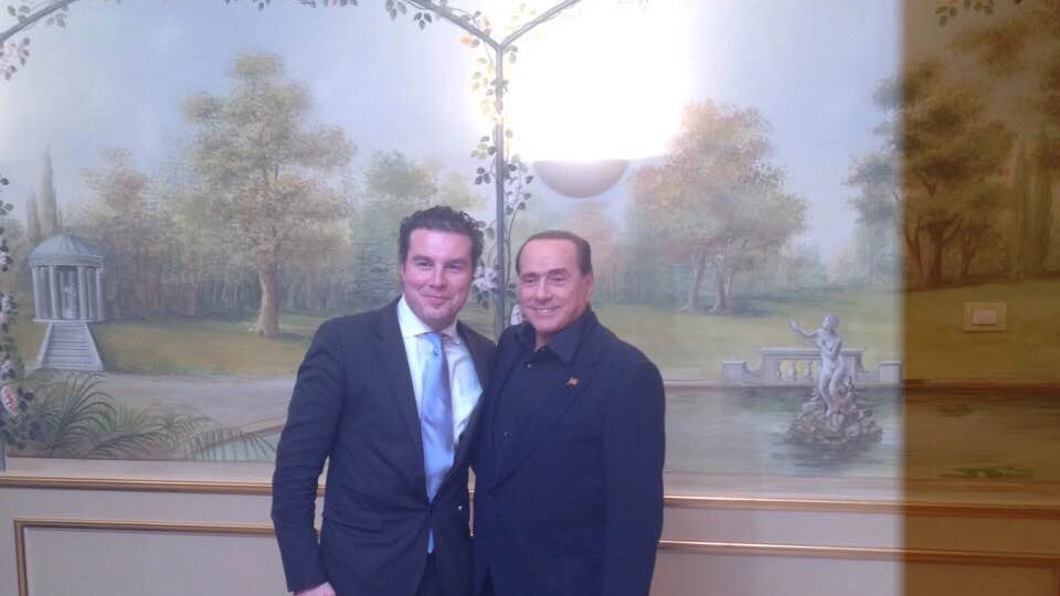 Alberto Ancarani con Silvio Berlusconi