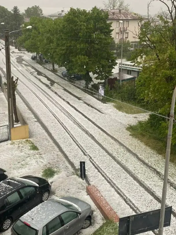 Grandine a Forlì: ecco dove