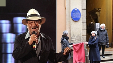 Lucio Dalla: una lapide e un cartiglio storico per tenerlo sempre con noi