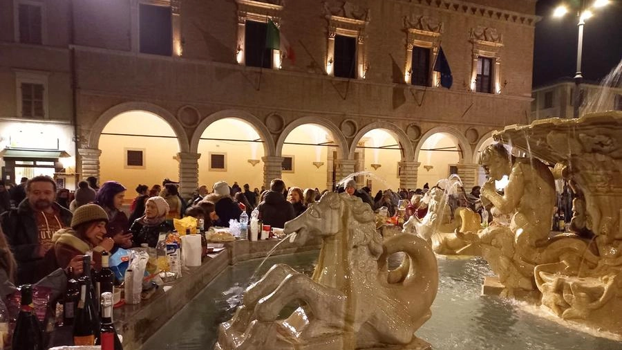 No vax in piazza del Popolo (foto Toni)