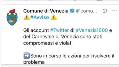 Attacco hacker al portale del Carnevale di Venezia