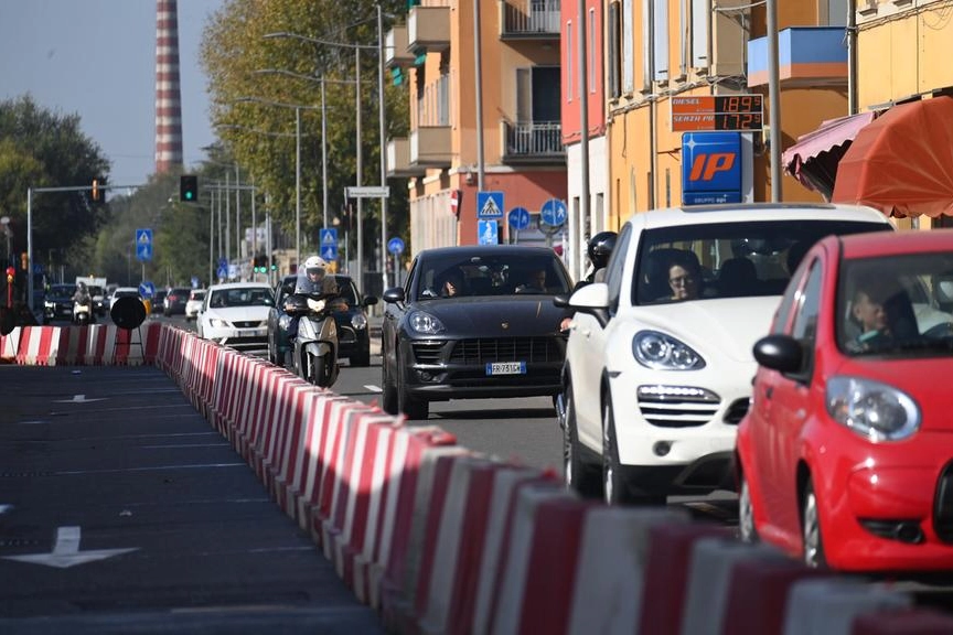 I dissuasori temporanei in via Carracci