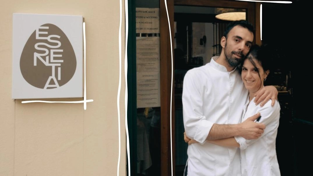 Andrea Giacchini, chef e patron di ‘Essentia’, e la socia Jessica Spighi, sua compagna