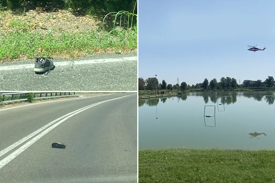 Le ricerche del giovane scomparso nel laghetto a Campogalliano, in provincia di Modena