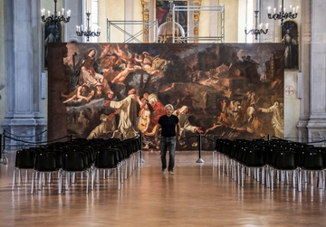 Ora si può ammirare la maestosa tela di Avanzi restaurata: quando e dove a Ferrara