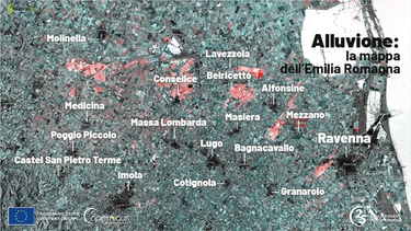 L’alluvione in Emilia Romagna: la mappa dal satellite una settimana dopo