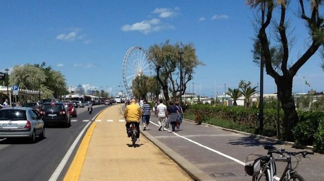 Una pista ciclabile