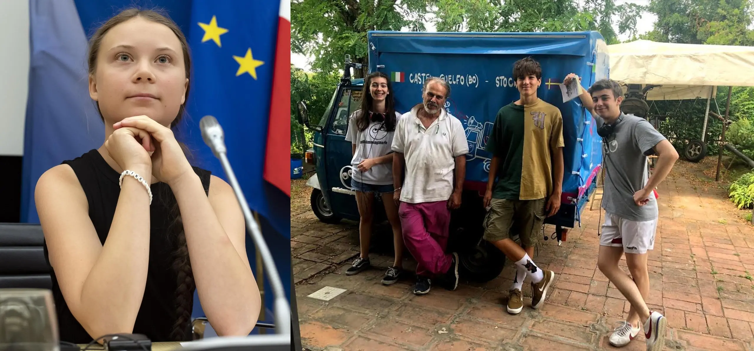 Greta Thunberg, i giovani di Radioimmaginaria in Ape Car fino in Svezia