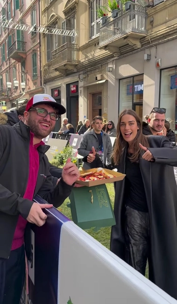 La pizza Rossini al Festival di Sanremo 2024