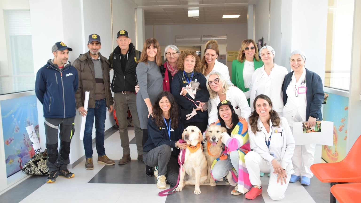 La terapia con gli animali in ospedale a Forlì
