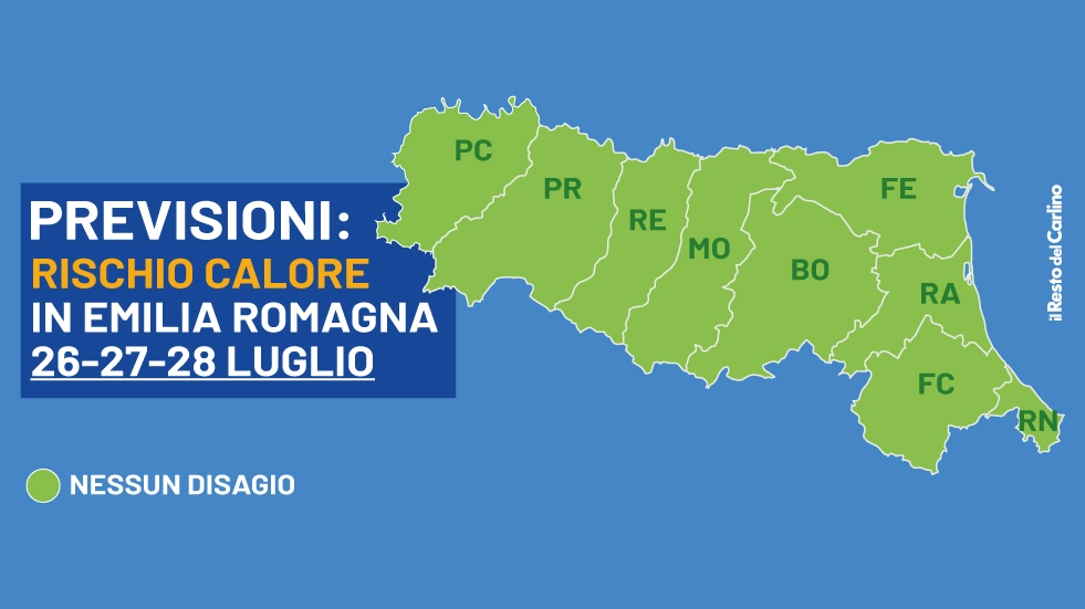 La mappa del rischio calore: bollino verde in Emilia Romagna