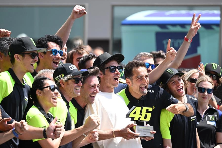 Valentino Rossi al Mugello per il ritiro del numero 46