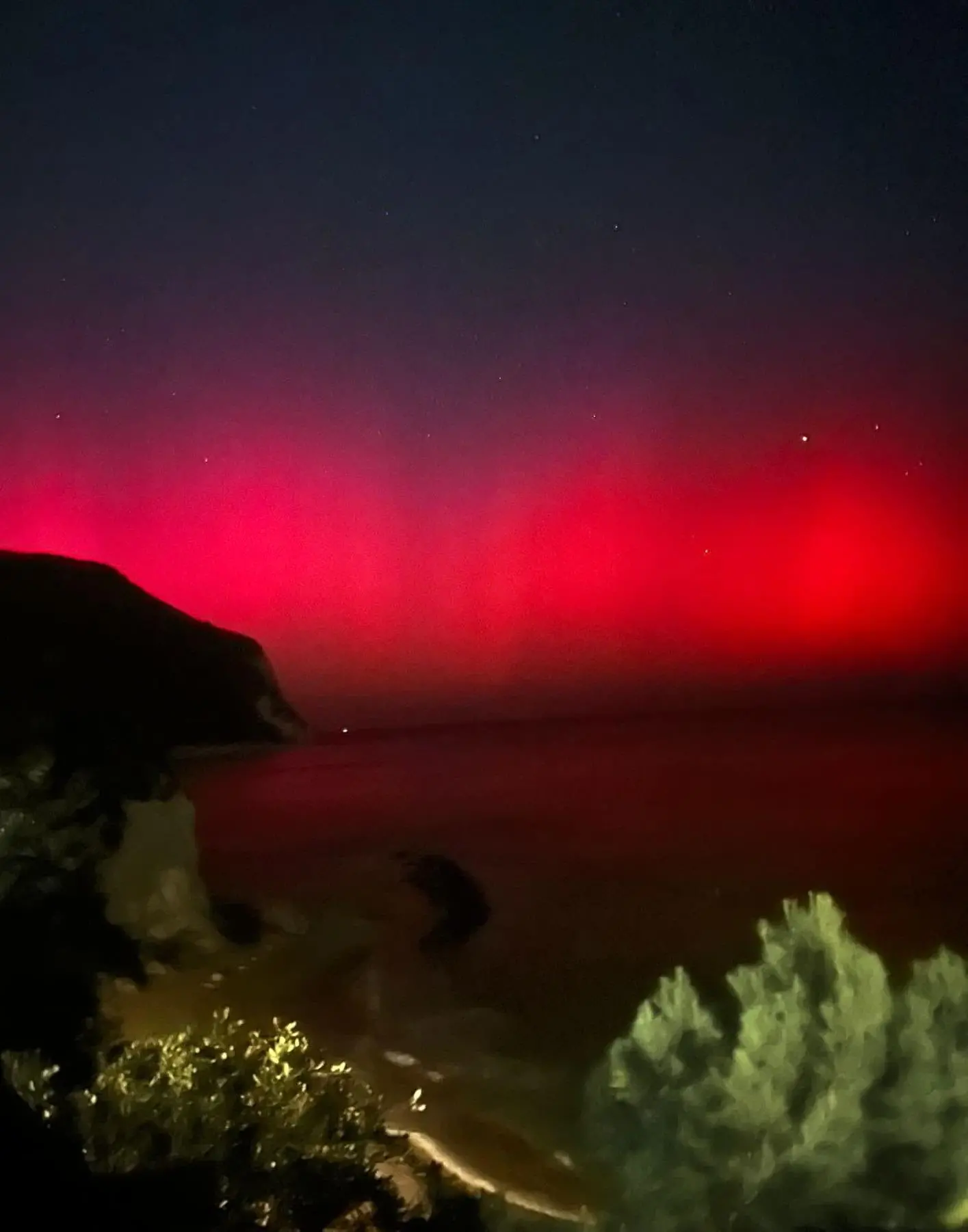 L'aurora boreale nei cieli italiani, le immagini spettacolari