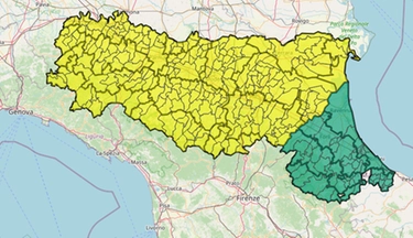 Allerta meteo gialla: temporali in Emilia Romagna