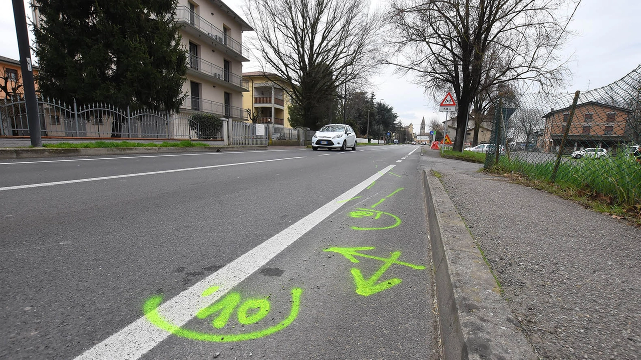 Incidente a Massenzatico: il luogo della tragedia (foto Artioli)