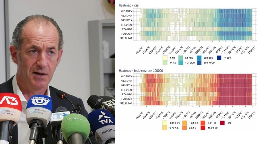 Covid Veneto: casi e incidenza del Coronavirus nell'ultimo monitoraggio