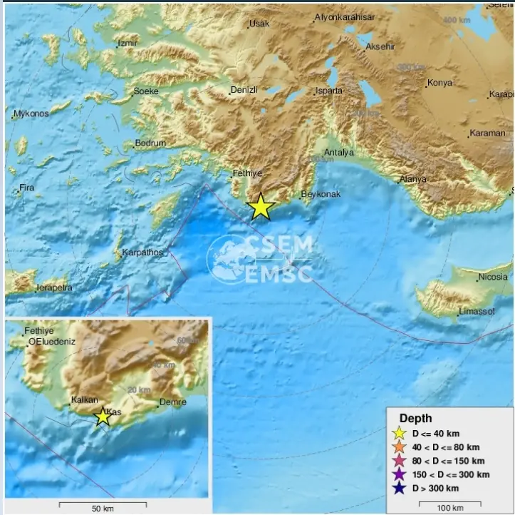 Terremoto di magnitudo 4.7 al largo della Grecia