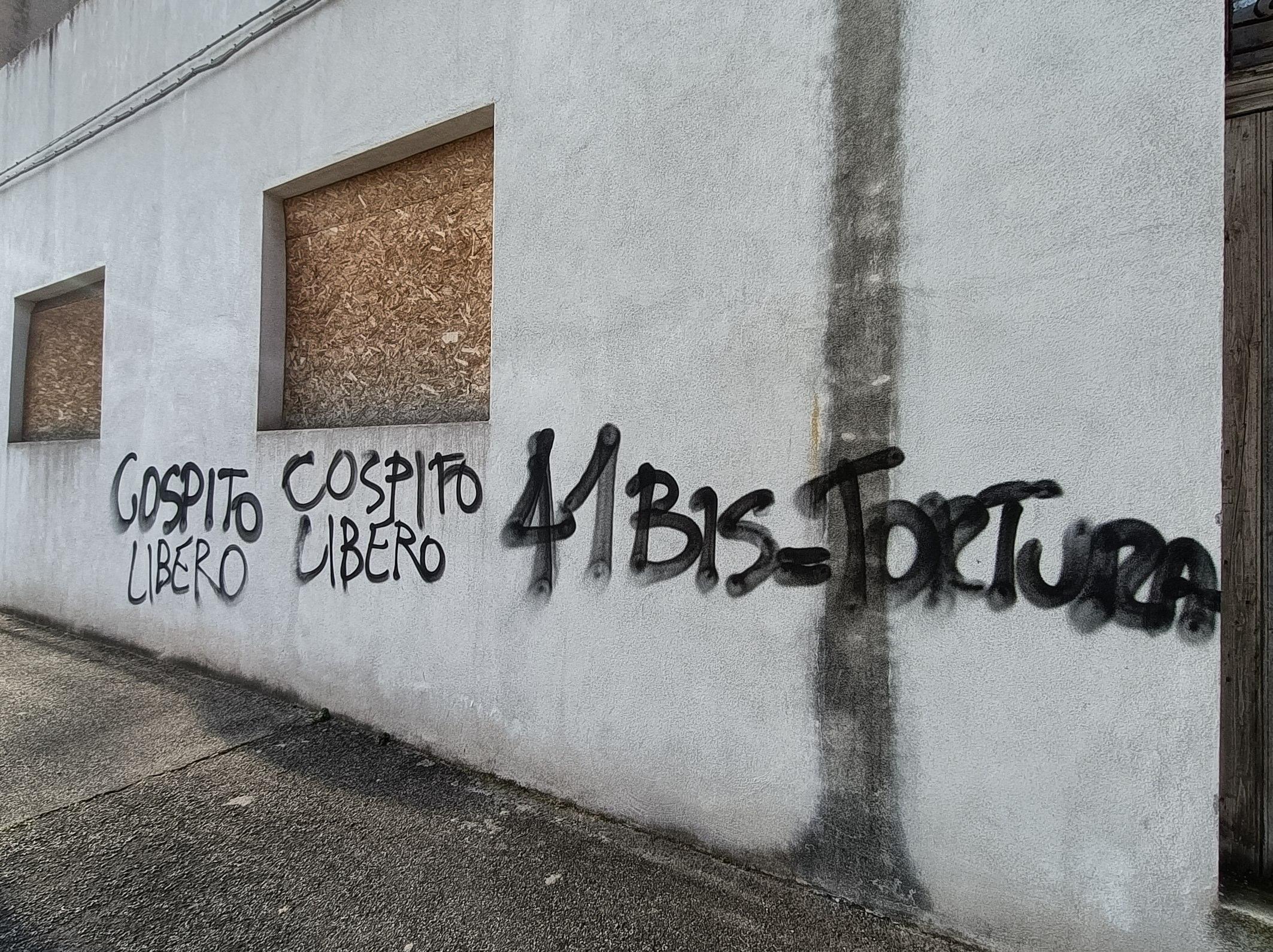 Scritte Anarchiche Di Fronte All’università Di Forlì: “No 41 Bis”