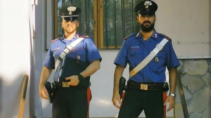 I carabinieri Simone Ercole e RIccardo Corpino