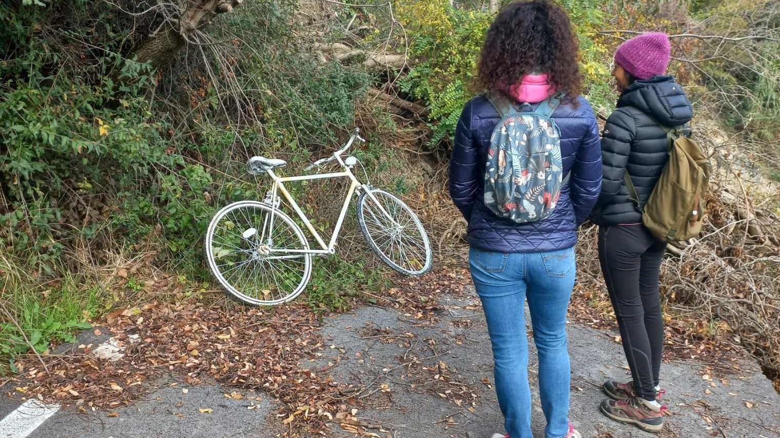 E' stata ritrovata la bicicletta bianca in ricordo di Matteo Prodi