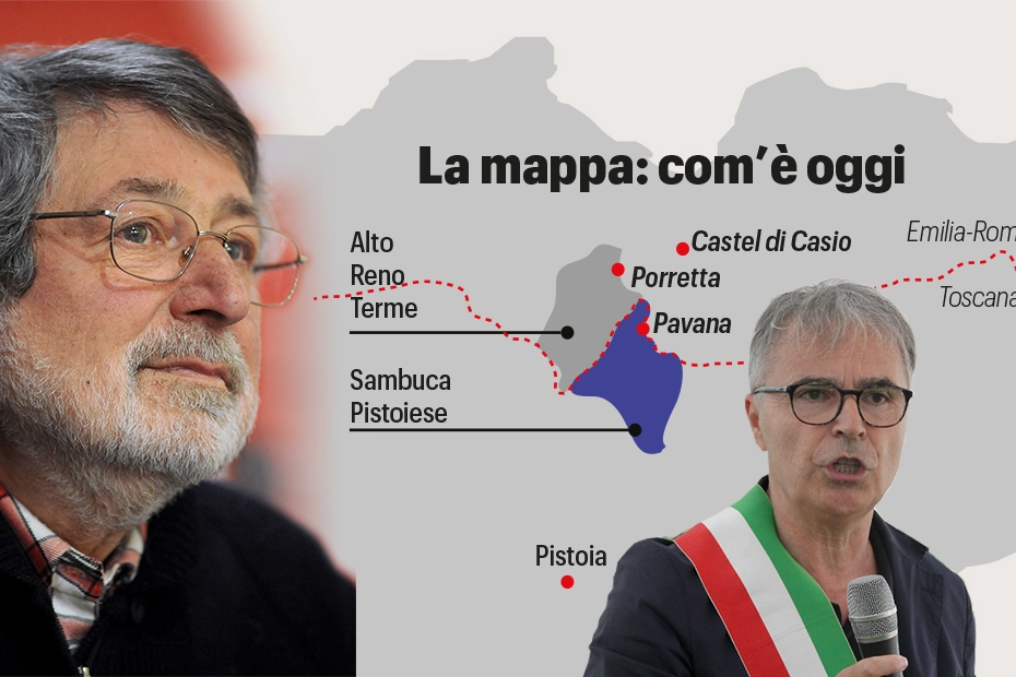 Guccini e la mappa del paese che chiede di passare dalla Toscana all'Emilia Romagna