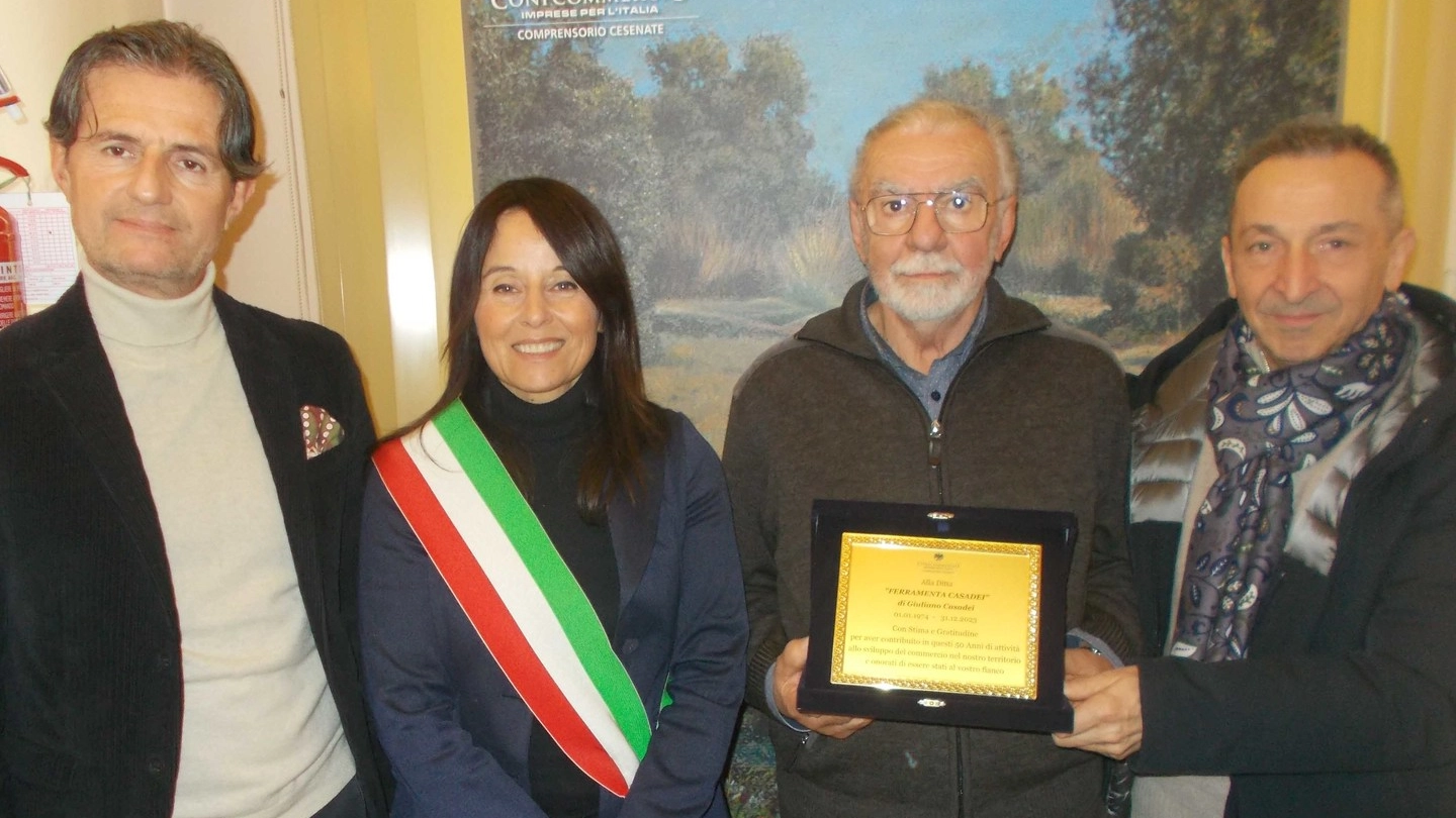 Da sinistra: Paolo Vangelista, Letizia Bisacchi, Giuliano Casadei, Francesco Tomasin