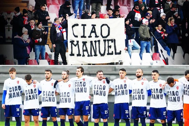 I tifosi e i giocatori del Padova Calcio