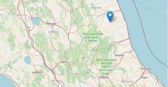 Terremoto Fermo oggi: scossa di magnitudo 3.6 nel cuore della notte