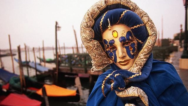 Una maschera del Carnevale di Venezia