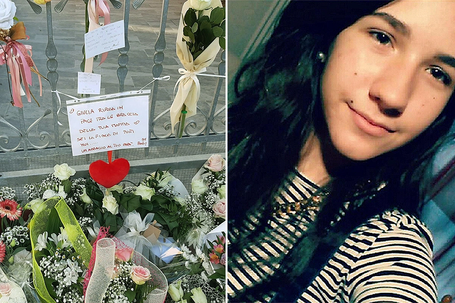 Biglietti e fiori davanti a casa di Giulia Cecchettin, uccisa a 22 anni