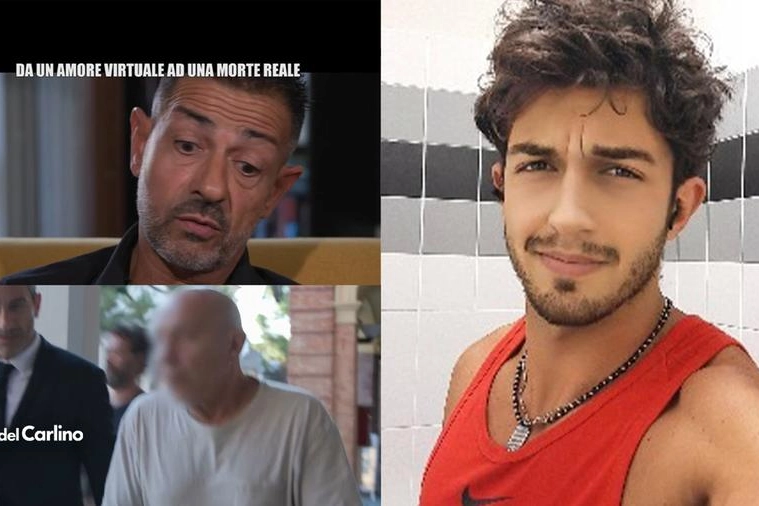 Nella foto il alto a sinistra il padre di Daniele (foto grande) e sotto il 64enne morto