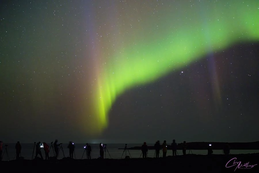 L'aurora fotografata da Christopher Mathews 