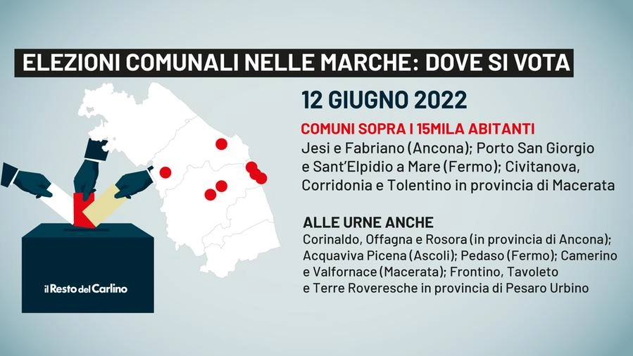 Elezioni comunali nelle Marche: ecco l'elenco dei comuni in cui si vota