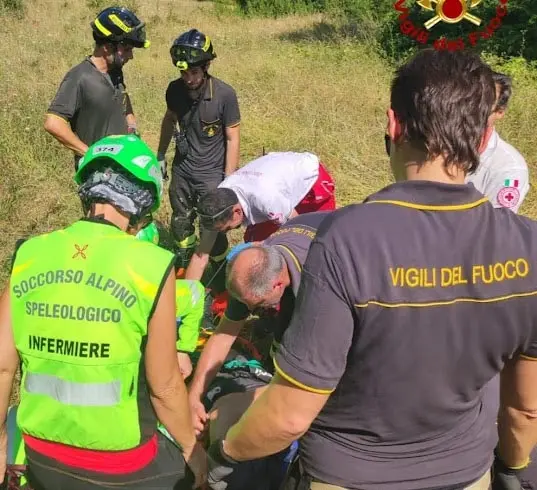 Reggio Emilia, biker in difficoltà soccorso dal Soccorso alpino