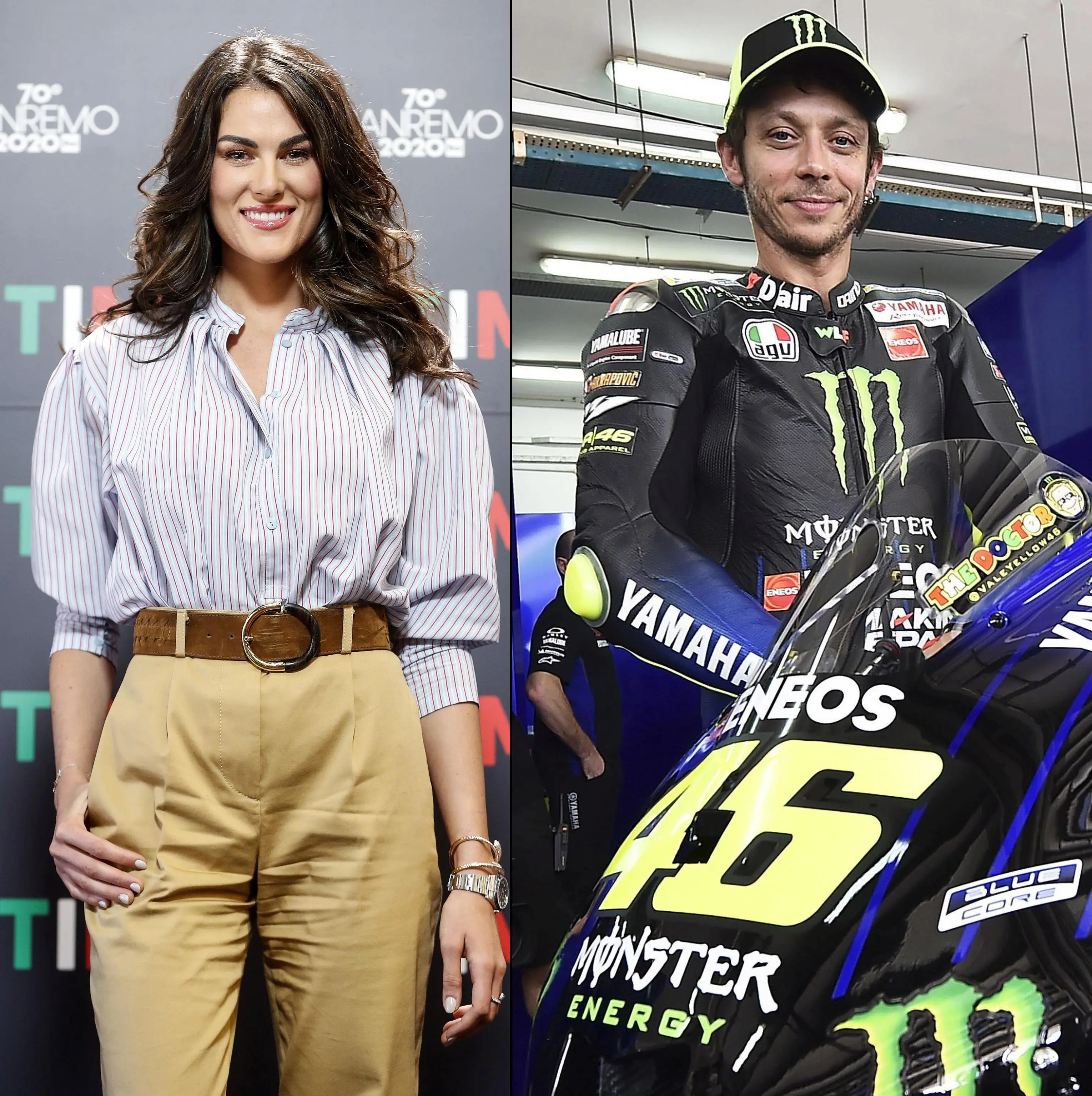 Valentino Rossi, Francesca Sofia Novello a Sanremo 2020. "Non credo a un passo indietro"