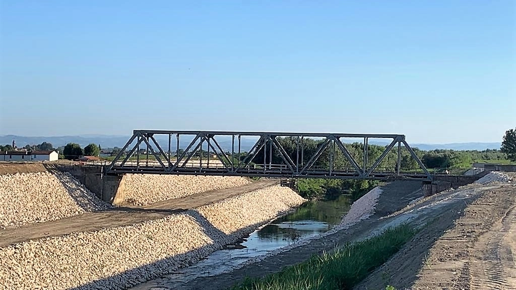Ponte ferroviario Sant'Agata sul Santerno tratta Faenza-Lavezzola 