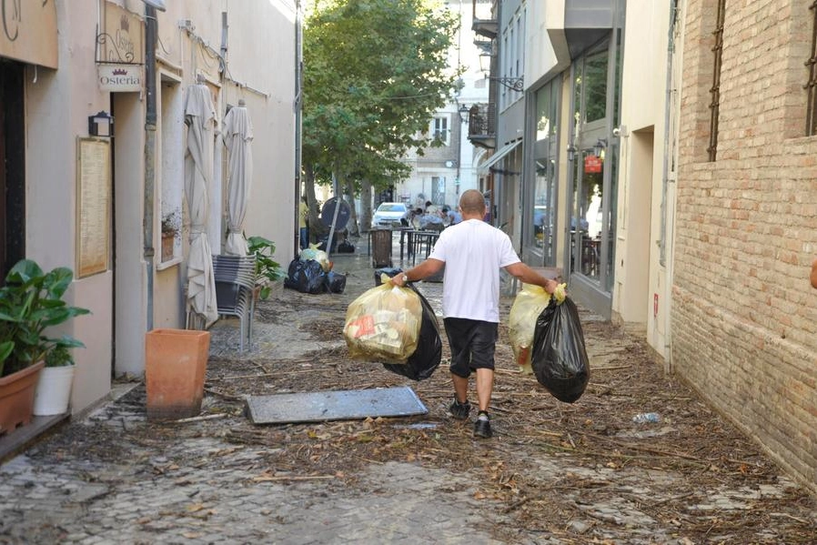 Senigallia dopo l'alluvione (Ansa)