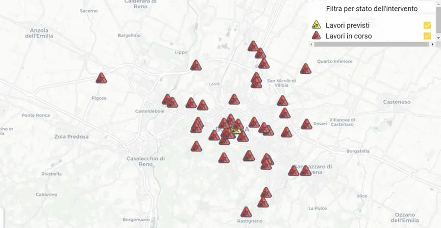 Strade chiuse a Bologna, ecco i lavori in partenza dal 31 ottobre