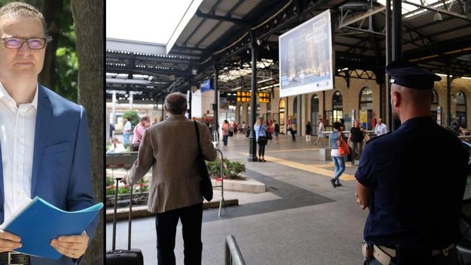 Paolo Paolillo, direttore di Tper, e la stazione di Bologna