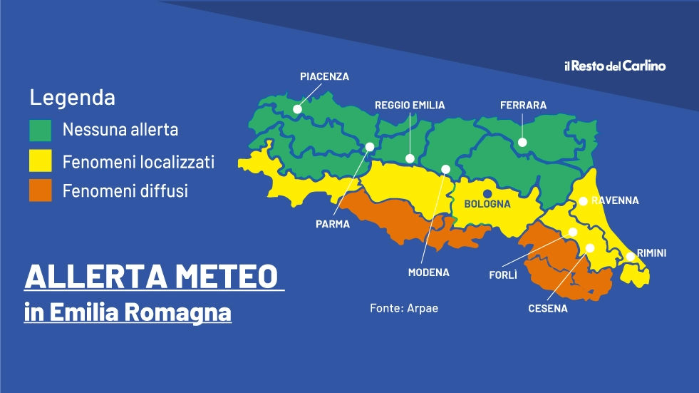 Allerta meteo per vento forte in Emilia Romagna