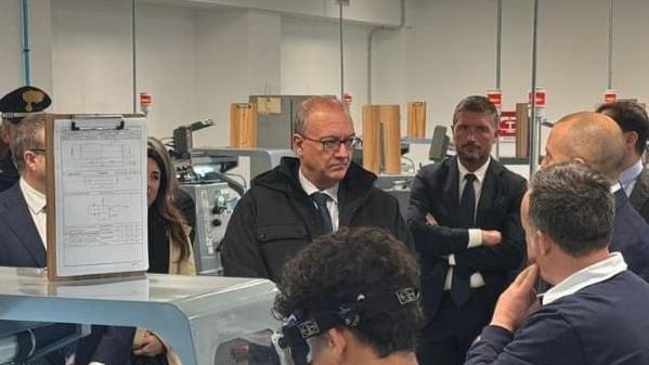 Il ministro Valditara in visita al Polo Tecnico