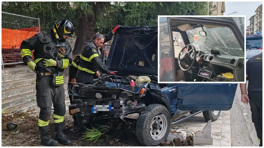 Incidente Ascoli, perde il controllo dell’auto e sfonda il parabrezza con la testa