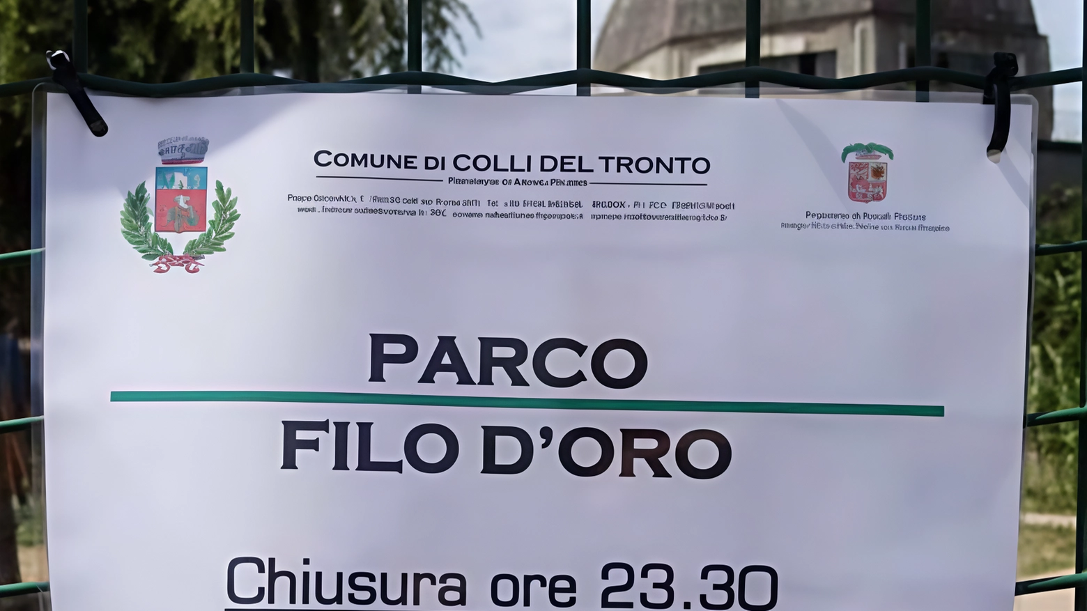 Parco chiuso di notte, è polemica: "Per la sicurezza serve ben altro"