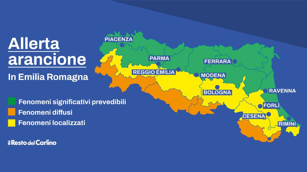 Allerta meteo arancione in Emilia Romagna: vento e neve in arrivo